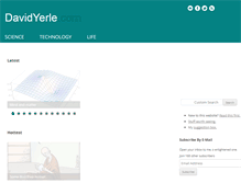 Tablet Screenshot of davidyerle.com